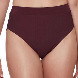 Sanctuary Sandbar Banded High-Rise Ribbed‎ Bikini Bottoms Swimsuit size M  NWT